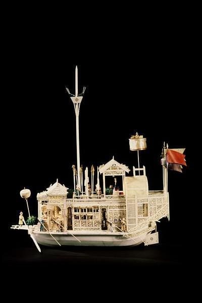 Unieke aanwinst Fries Scheepvaart Museum - Ivoren 'bloemenschip'